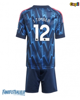 Arsenal Jurrien Timber #12 Echipament de Fotbal Replică 2025-26 Copii Deplasare (+ Șorturi)